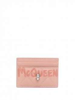 Alexander McQueen quilted logo cardholder