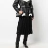 Alexander McQueen shearling-panelled biker jacket