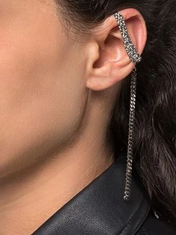 Alexander McQueen pave molten earcuff