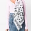 Alexander McQueen Paper Bloom Biker Skull-print scarf