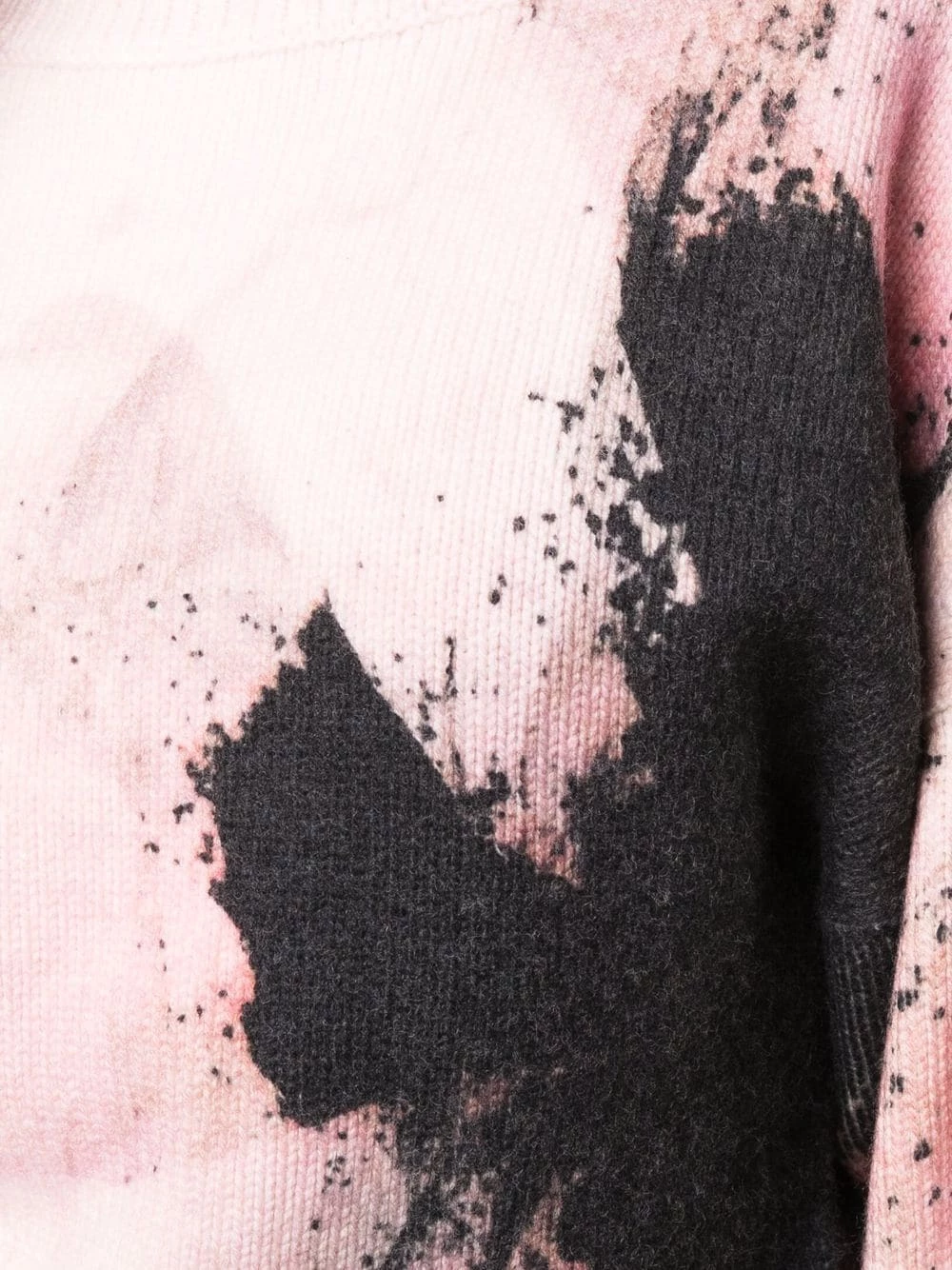 Alexander McQueen Boat neck abstract printed jumper 5 Alexander McQueen boat neck abstract-printed jumper