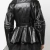 Alexander McQueen belted-waist biker jacket