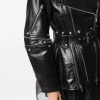Alexander McQueen belted-waist biker jacket