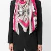 Alexander McQueen logo-print detail scarf