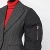 Alexander McQueen puff-sleeve single-breasted blazer