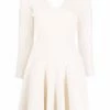 Alexander McQueen long-sleeve V-neck dress