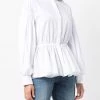 Alexander McQueen ruched collarless shirt