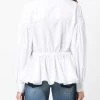 Alexander McQueen ruched collarless shirt