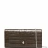 Alexander McQueen crocodile-effect leather crossbody bag