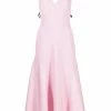 Alexander McQueen sweetheart-neck ribbed midi dress