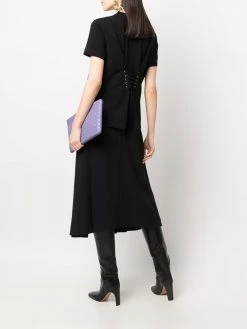 Alexander McQueen rear-tie logo T-shirt