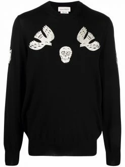 Alexander McQueen skull-print jumper