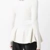 Alexander McQueen knitted peplum pullover