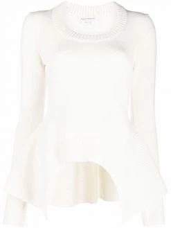 Alexander McQueen knitted peplum pullover