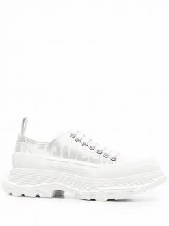 Alexander McQueen Graffiti-logo print Tread Slick sneakers
