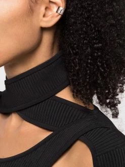 Alexander McQueen logo-engraved ear cuff