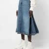 Alexander McQueen A-line denim skirt