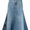 Alexander McQueen A-line denim skirt