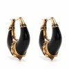Alexander McQueen two-tone hoop earrings
