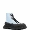 Alexander McQueen Tread Slick ankle lace-up boots