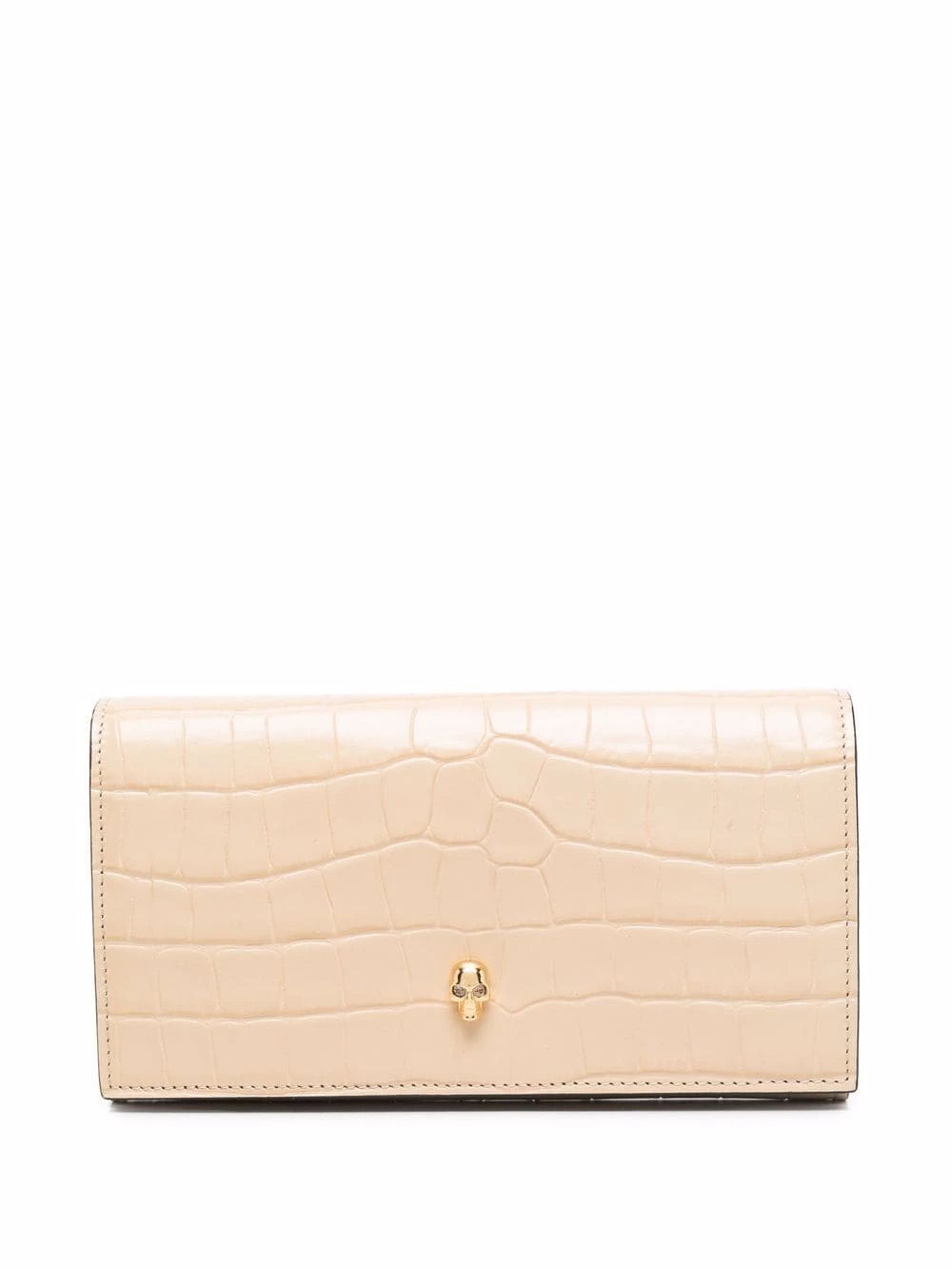 Alexander McQueen Crocodile embossed effect wallet 1 Alexander McQueen crocodile-embossed effect wallet