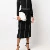 Alexander McQueen knitted embrodiered skirt