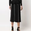 Alexander McQueen knitted embrodiered skirt