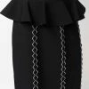 Alexander McQueen knitted embrodiered skirt