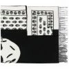 Alexander McQueen skull pattern logo scarf