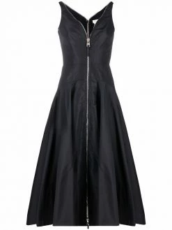 Alexander McQueen zip-up sleeveless flared dress