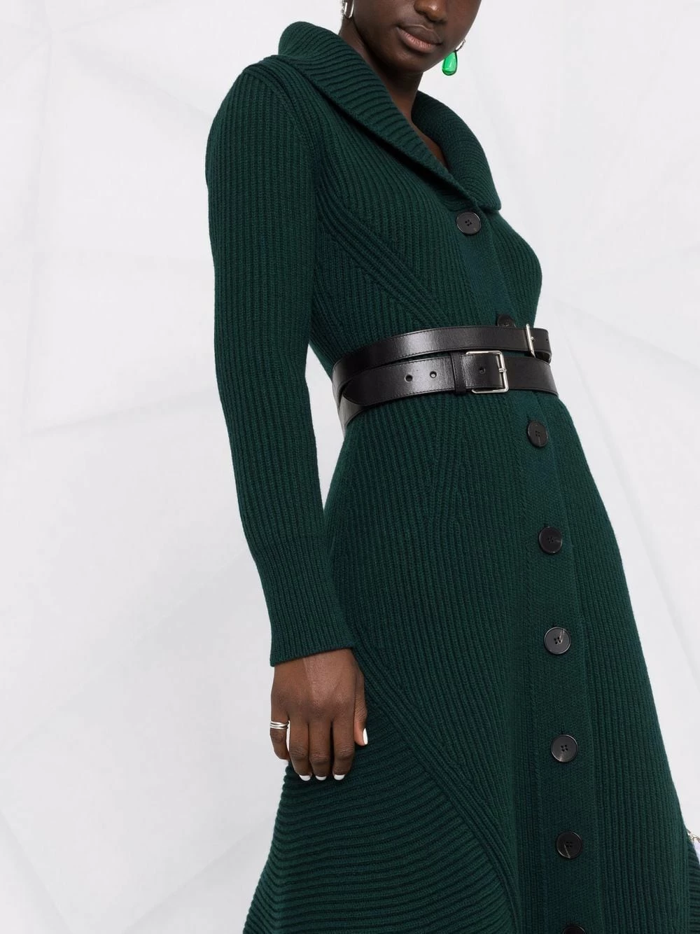 Alexander McQueen Ribbed knit midi dress 5 Alexander McQueen ribbed knit midi dress