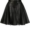 Alexander McQueen zip-detail leather skirt