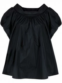 Alexander McQueen gathered puff-sleeve blouse