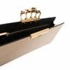 Alexander McQueen embossed knuckleduster clutch bag