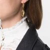 Alexander McQueen Molten drop hoop earrings