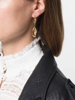 Alexander McQueen Molten drop hoop earrings
