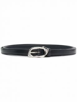 Alexander McQueen Molten thin leather belt