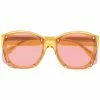 Alexander McQueen oversized round-frame sunglasses