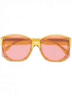 Alexander McQueen oversized round-frame sunglasses