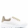 Alexander McQueen Court glitter-counter sneakers