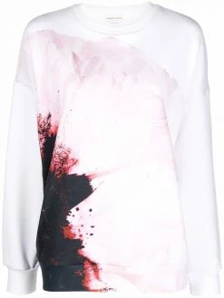 Alexander McQueen Anenome-print relaxed-fit sweatshirt