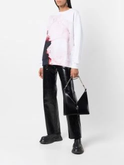 Alexander McQueen Anenome-print relaxed-fit sweatshirt