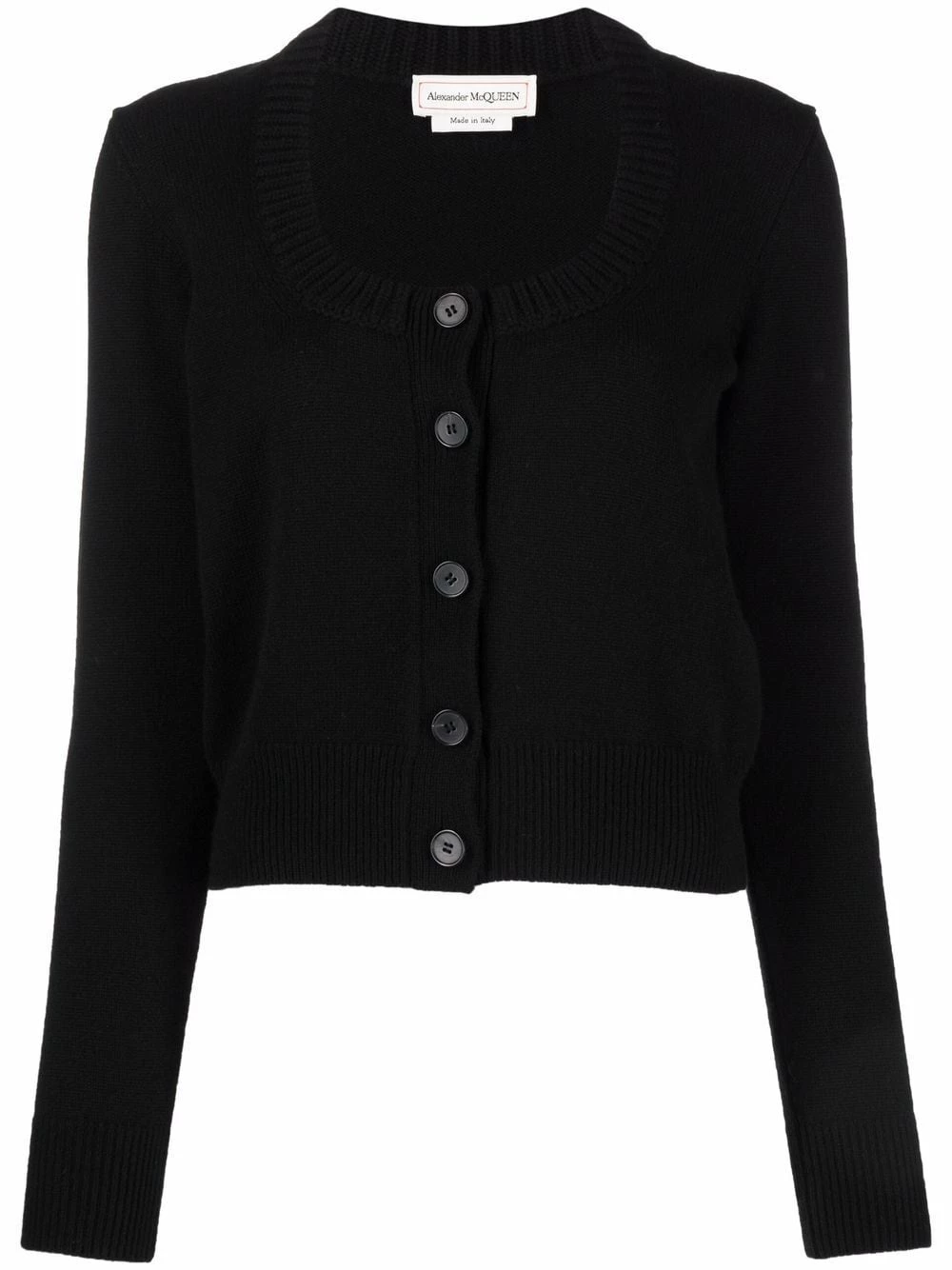 Alexander McQueen Knitted cashmere cardigan 1 Alexander McQueen knitted cashmere cardigan