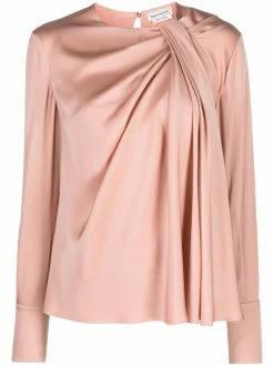 Alexander McQueen draped-effect blouse
