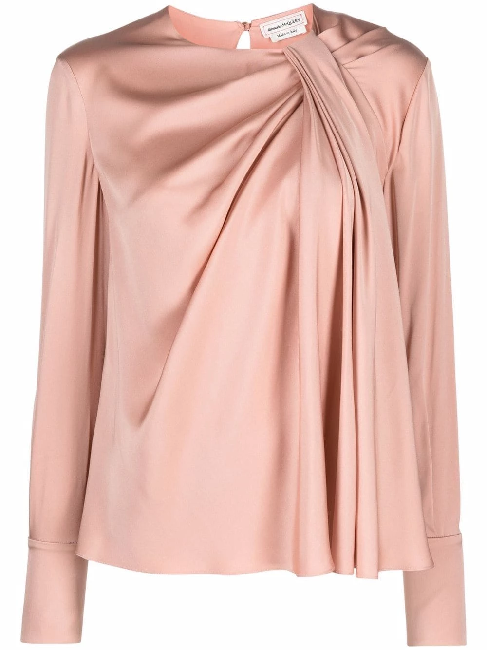 Alexander McQueen Draped effect blouse 1 Alexander McQueen draped-effect blouse