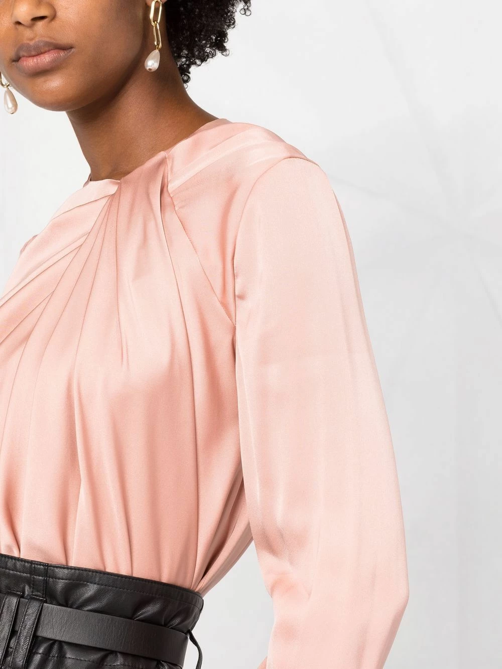 Alexander McQueen Draped effect blouse 3 Alexander McQueen draped-effect blouse