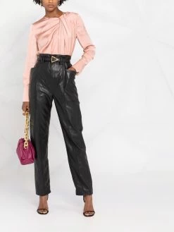 Alexander McQueen draped-effect blouse