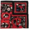 Alexander McQueen logo embroidered scarf