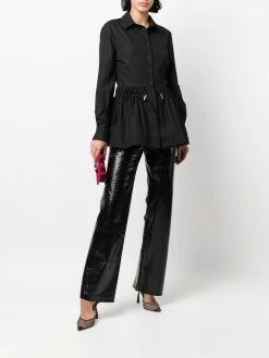 Alexander McQueen peplum-hem button-front shirt