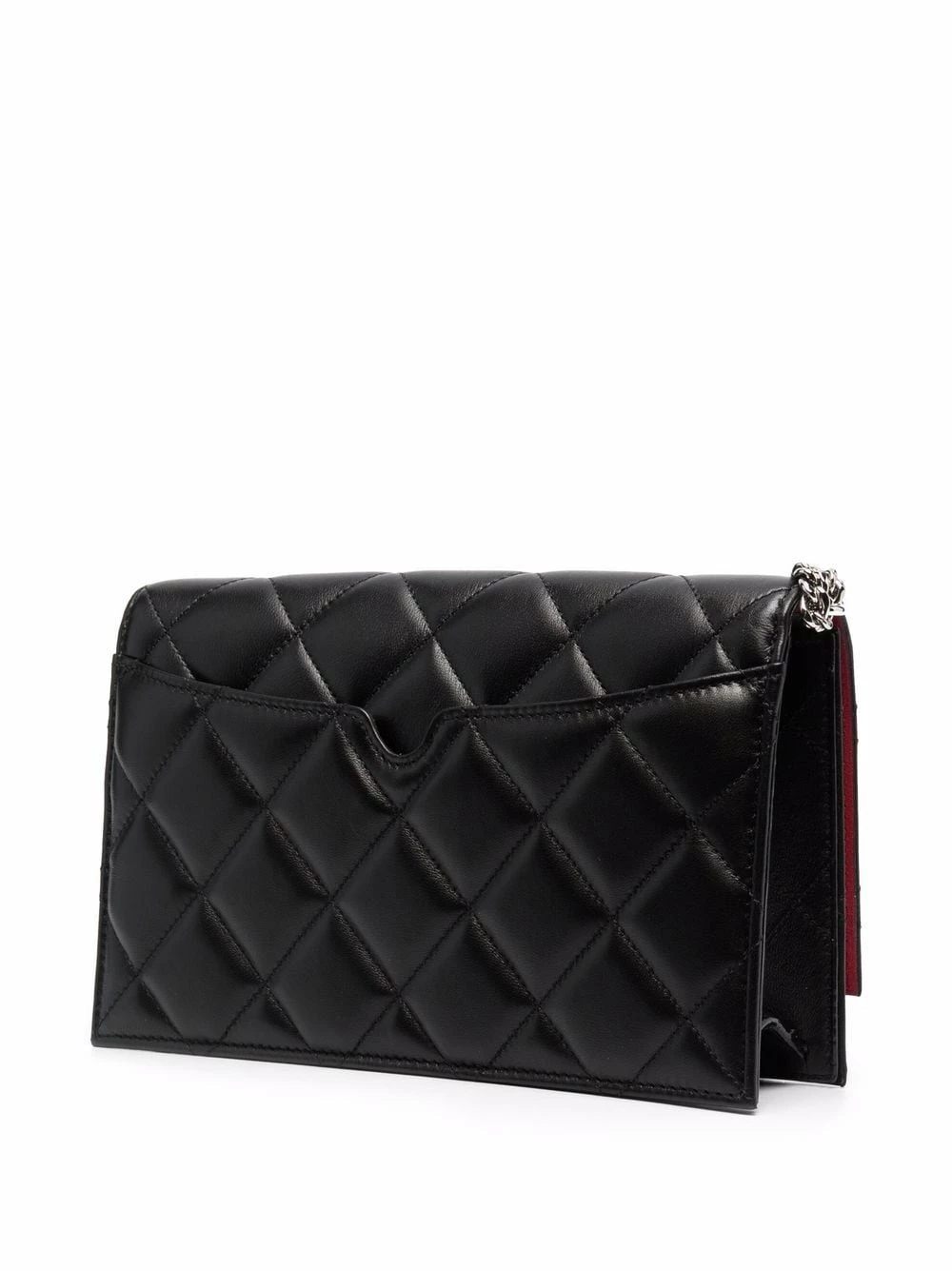 Alexander McQueen Logo print quilted finish shoulder bag 3 Alexander McQueen logo-print quilted-finish shoulder bag
